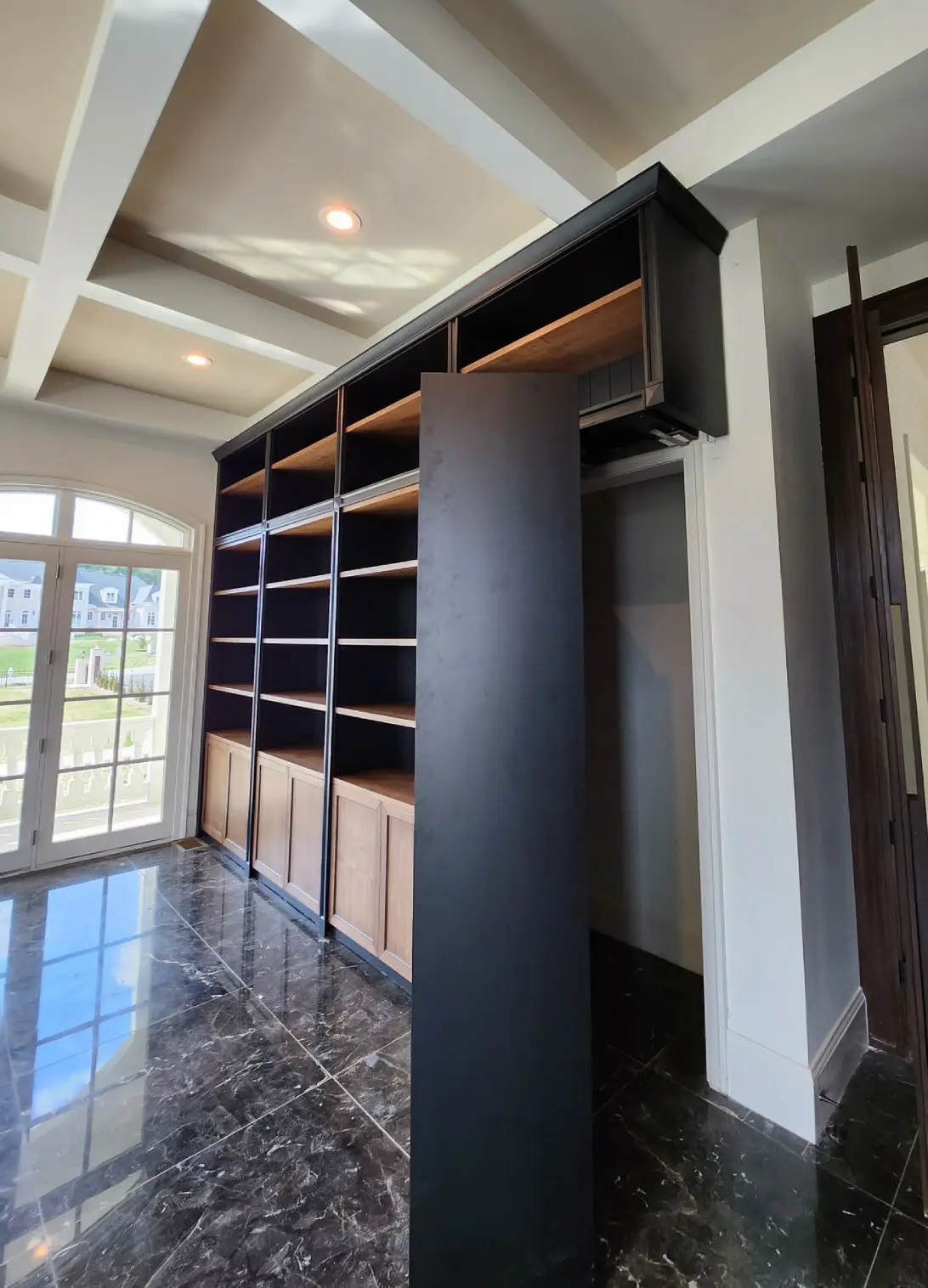 Home office with integrated LED lighting
