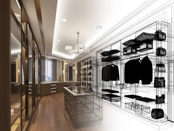 Closet and Design professional consultation with 3D layout visualization for a Northern VA homeowner