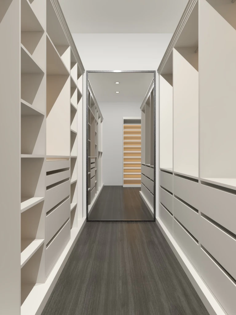 Elegant built-in mudroom with bench and cubbies